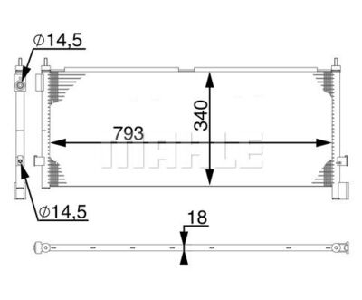 CONDENSEUR A AIR OEM FH12-FH16 OEM TITANX